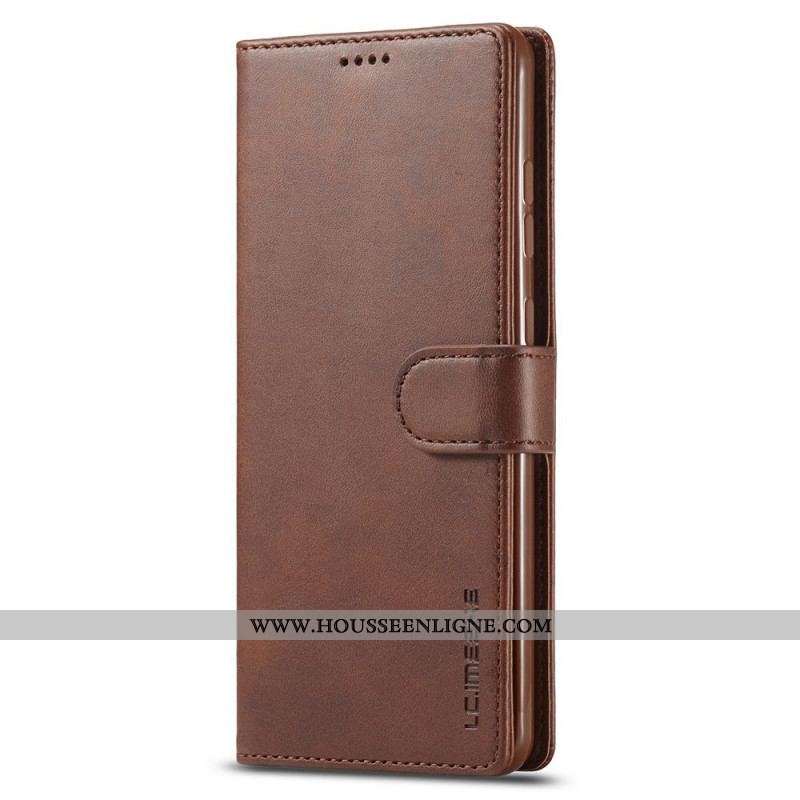 Housse Samsung Galaxy M52 5G LC.IMEEKE Effet Cuir