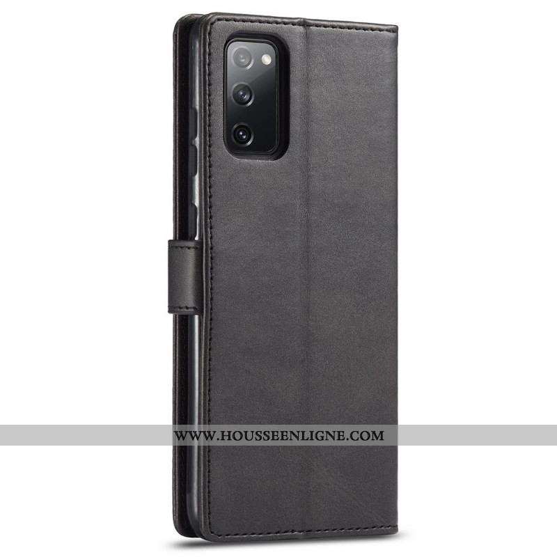 Housse Samsung Galaxy M52 5G LC.IMEEKE Effet Cuir