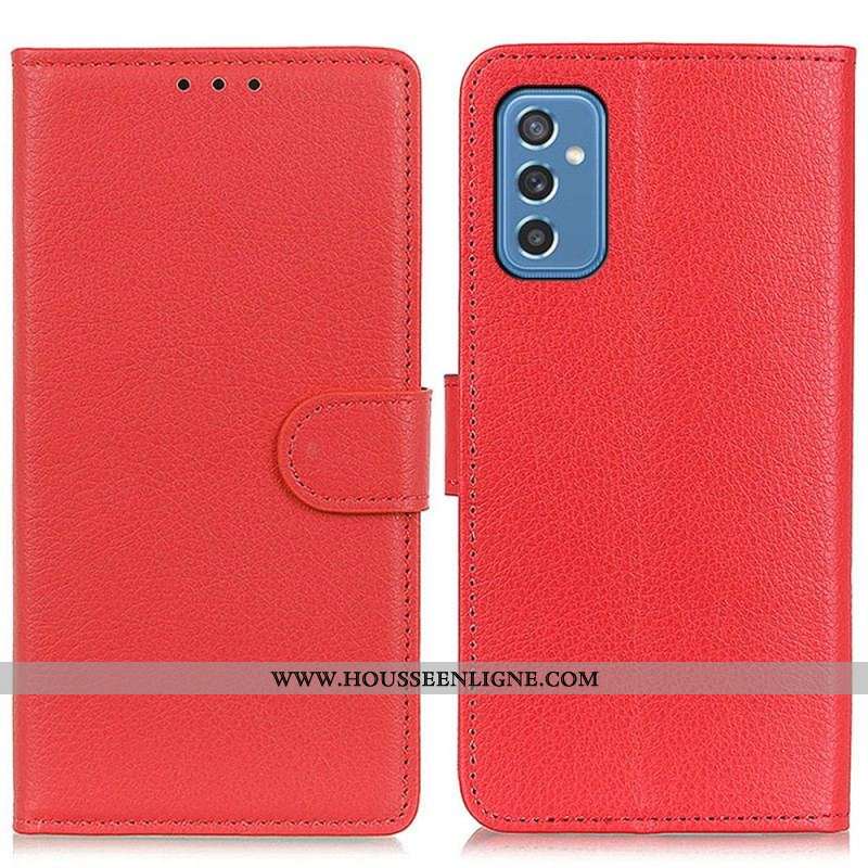 Housse Samsung Galaxy M52 5G Litchi Texture