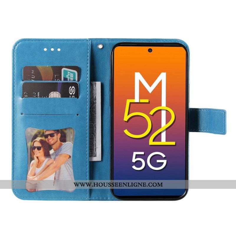 Housse Samsung Galaxy M52 5G Mandala Fleurs