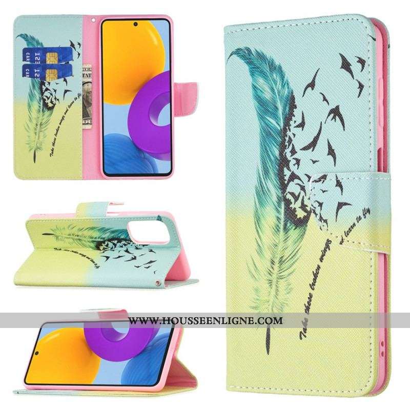 Housse Samsung Galaxy M52 5G Plume