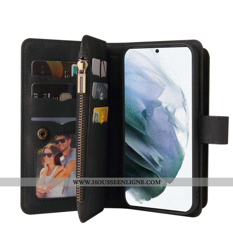 Housse Samsung Galaxy M52 5G Porte-Monnaie à Lanière
