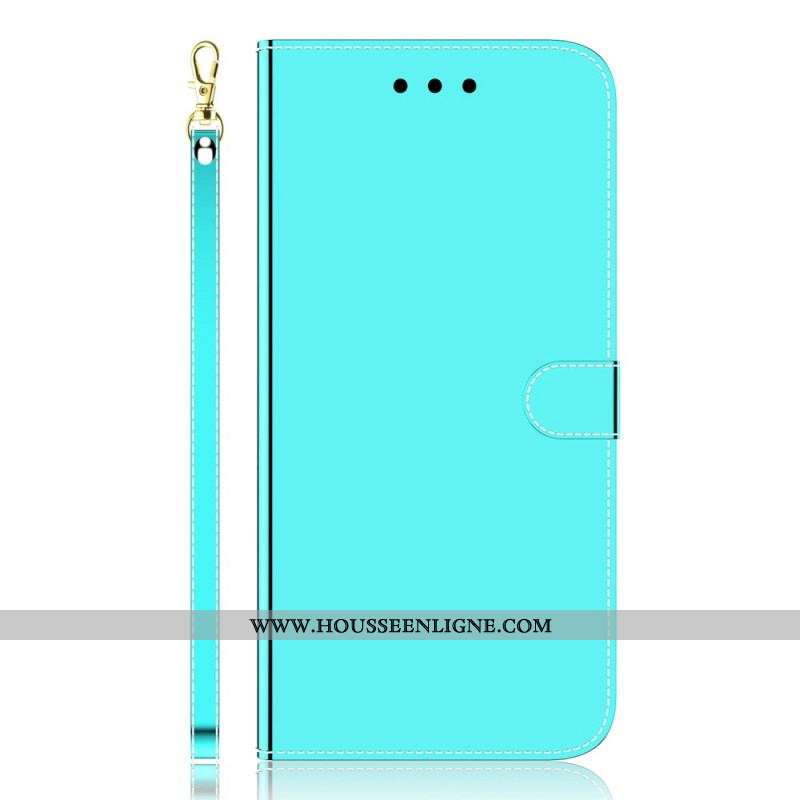 Housse Samsung Galaxy M52 5G Simili Cuir Miroir