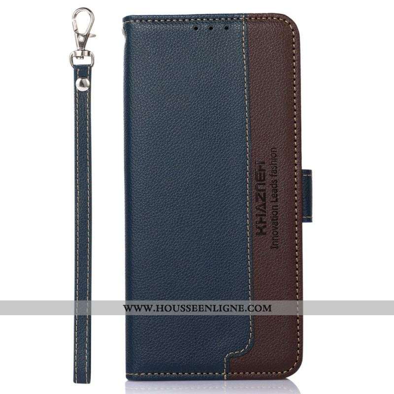 Housse Samsung Galaxy M52 5G Style Litchi RFID KHAZNEH