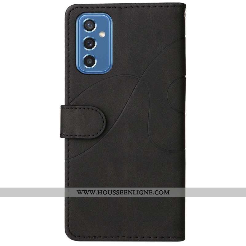 Housse Samsung Galaxy M52 5G Tracé d'Encre à Lanière