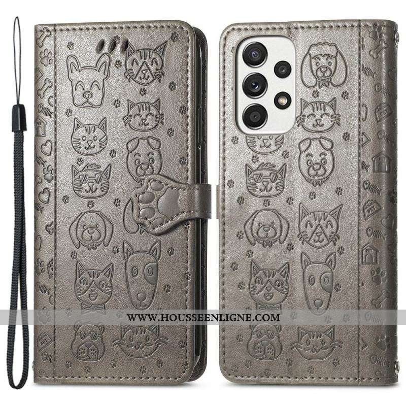 Housse Samsung Galaxy M53 5G Animaux Animés