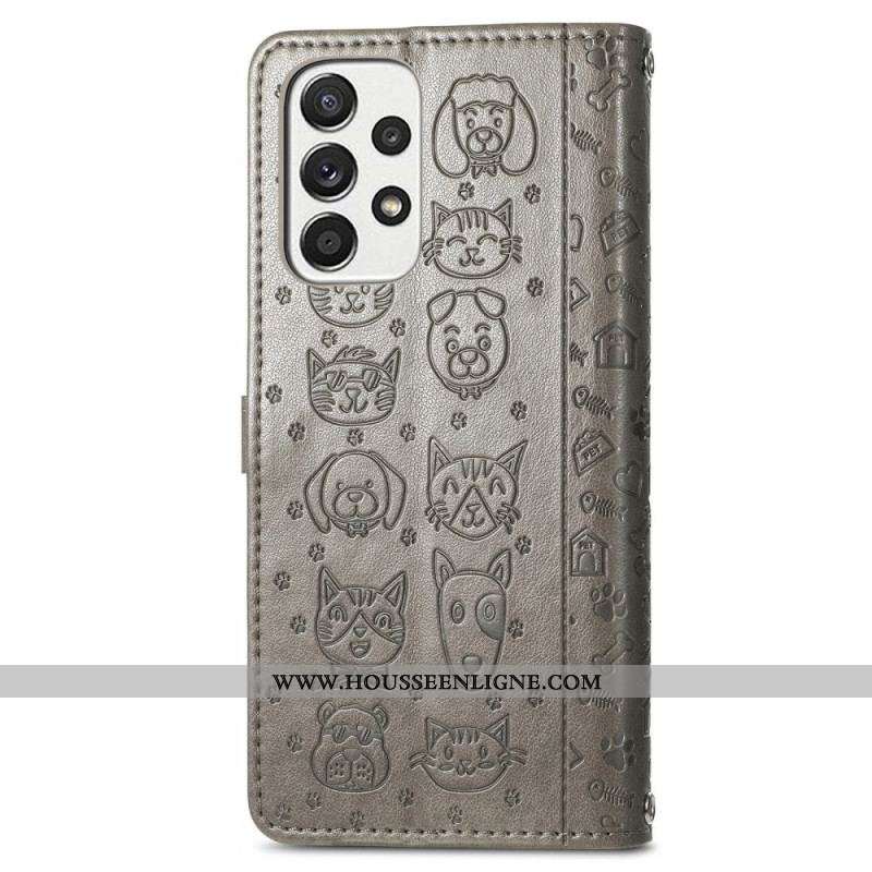 Housse Samsung Galaxy M53 5G Animaux Animés