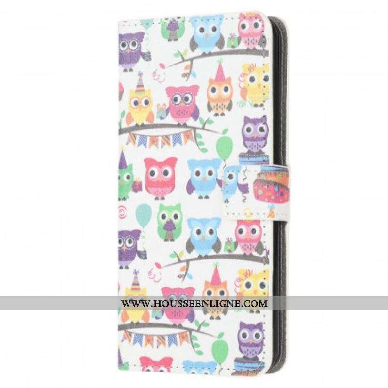 Housse Samsung Galaxy M53 5G Bande de Hiboux