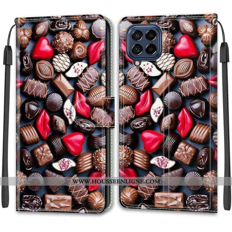 Housse Samsung Galaxy M53 5G Chocolats