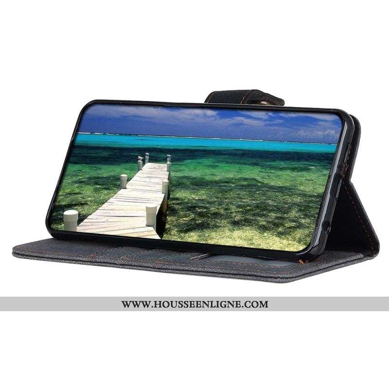 Housse Samsung Galaxy M53 5G Cuir Fendu KHAZNEH