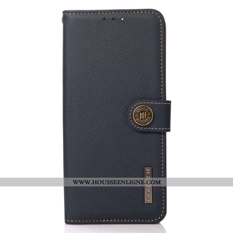 Housse Samsung Galaxy M53 5G Cuir Véritable KHAZNEH RFID