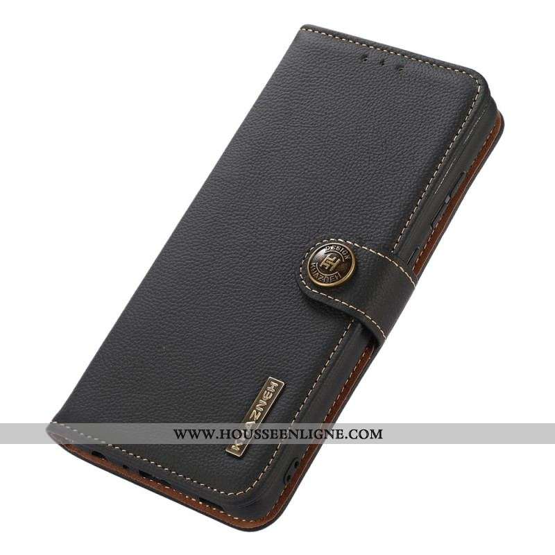 Housse Samsung Galaxy M53 5G Cuir Véritable KHAZNEH RFID
