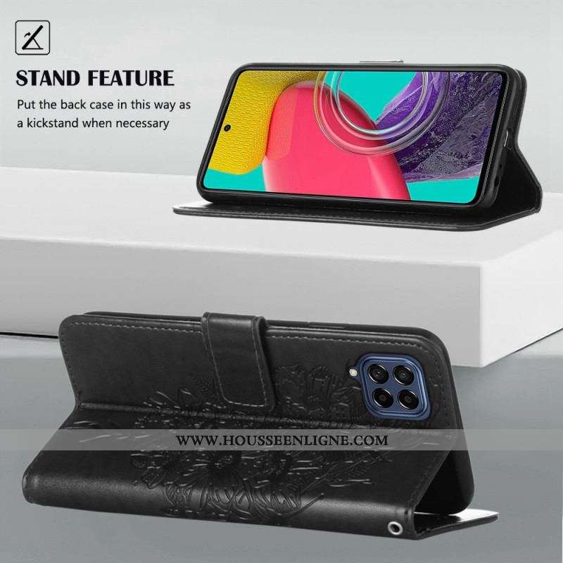 Housse Samsung Galaxy M53 5G Demi Papillon