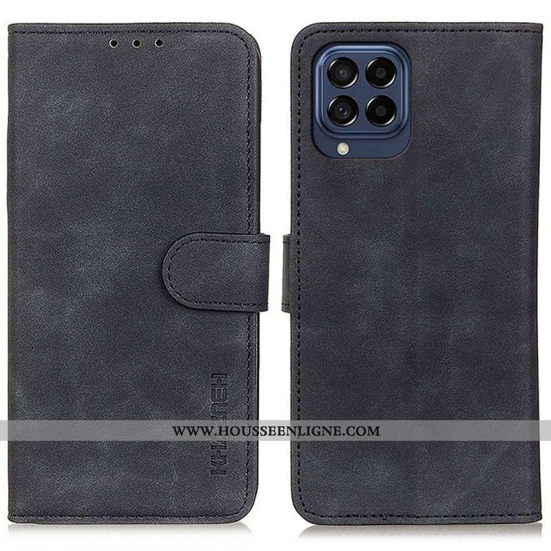 Housse Samsung Galaxy M53 5G Effet Cuir Vintage KHAZNEH