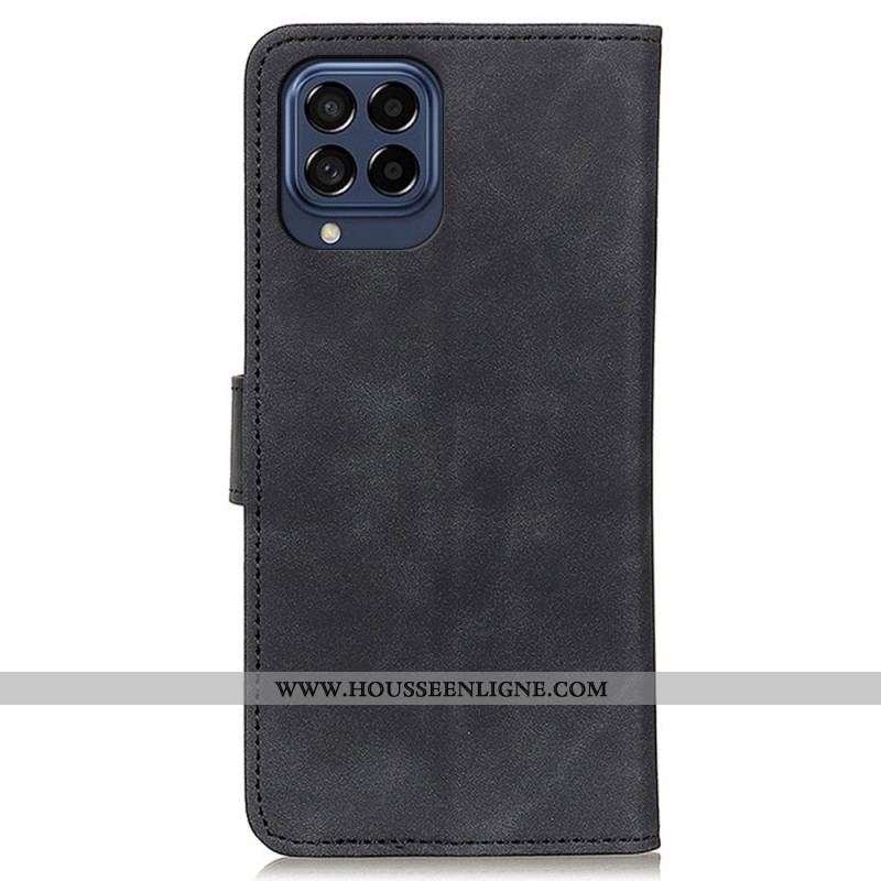Housse Samsung Galaxy M53 5G Effet Cuir Vintage KHAZNEH