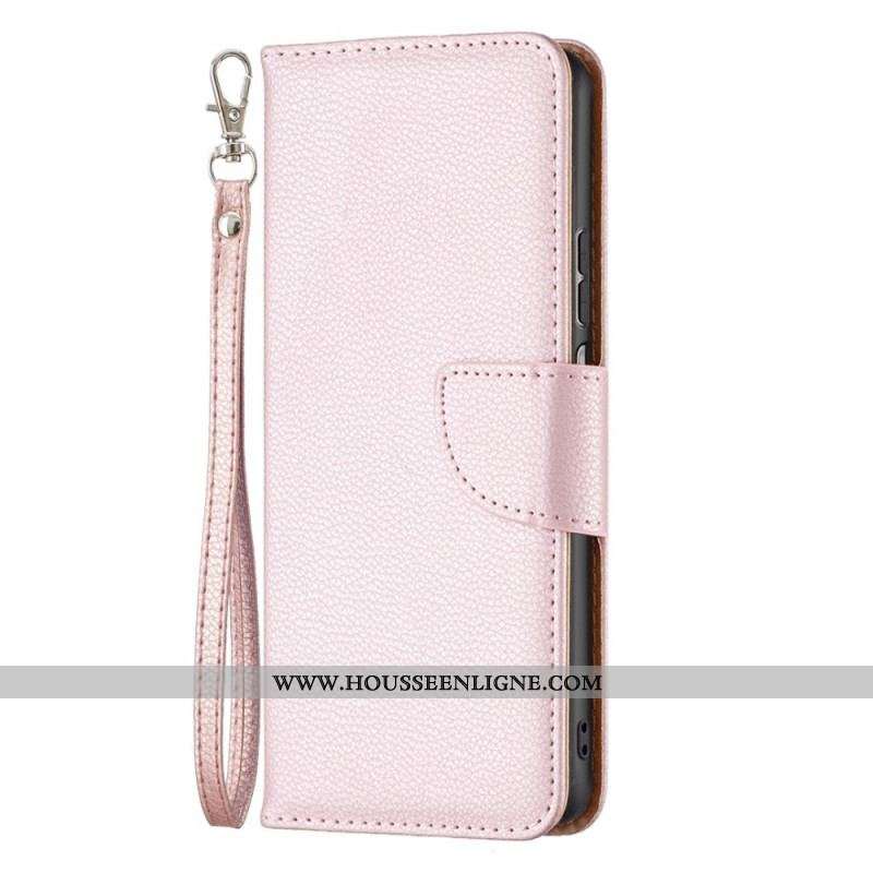 Housse Samsung Galaxy M53 5G Fermoir Oblique à Lanière