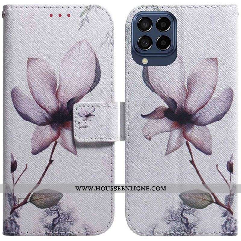 Housse Samsung Galaxy M53 5G Fleur Rose