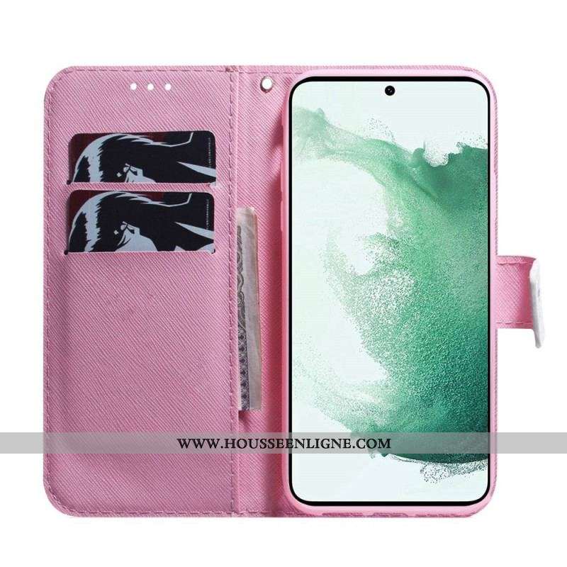 Housse Samsung Galaxy M53 5G Fleur Rose