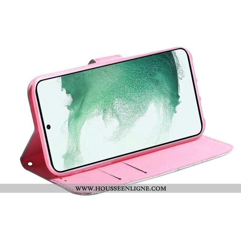Housse Samsung Galaxy M53 5G Fleur Rose