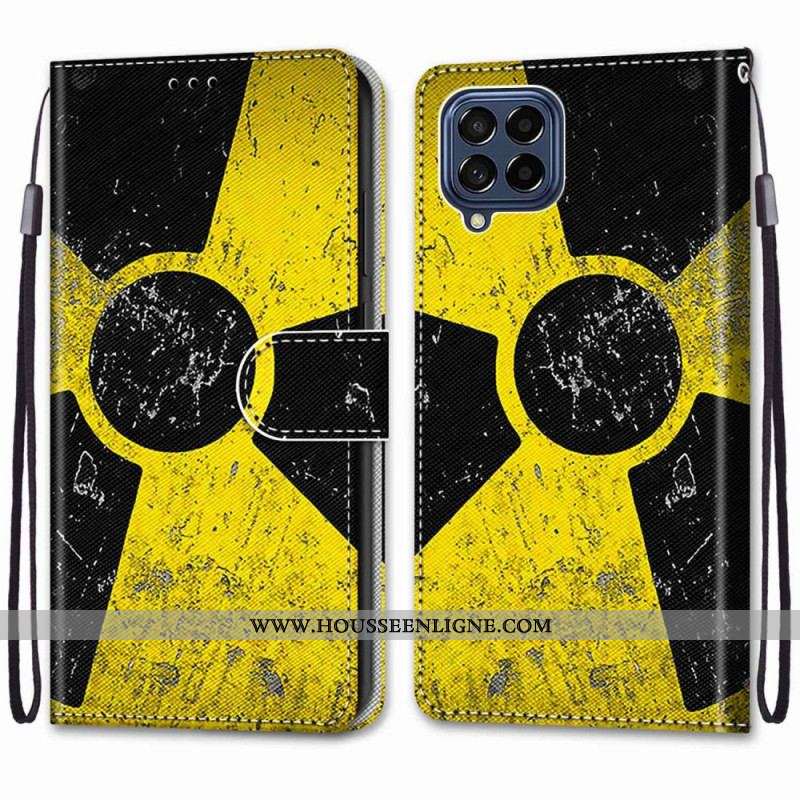 Housse Samsung Galaxy M53 5G Jaune et Noire
