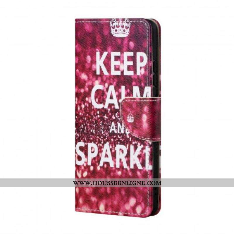Housse Samsung Galaxy M53 5G Keep Calm and Sparkle