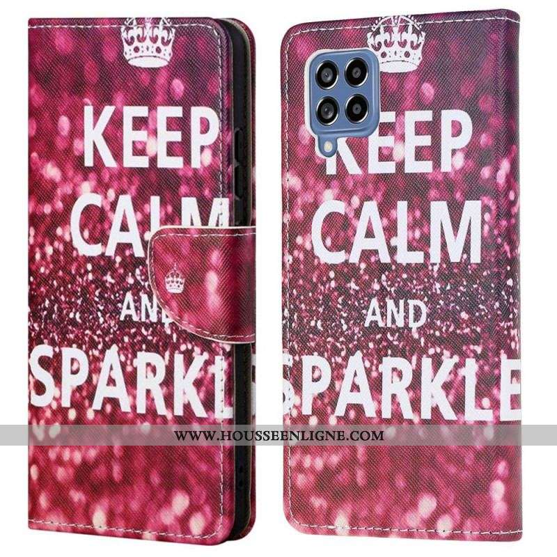 Housse Samsung Galaxy M53 5G Keep Calm and Sparkle