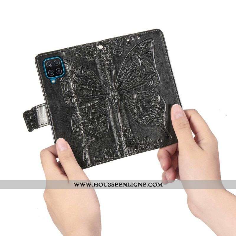 Housse Samsung Galaxy M53 5G Papillon Baroque