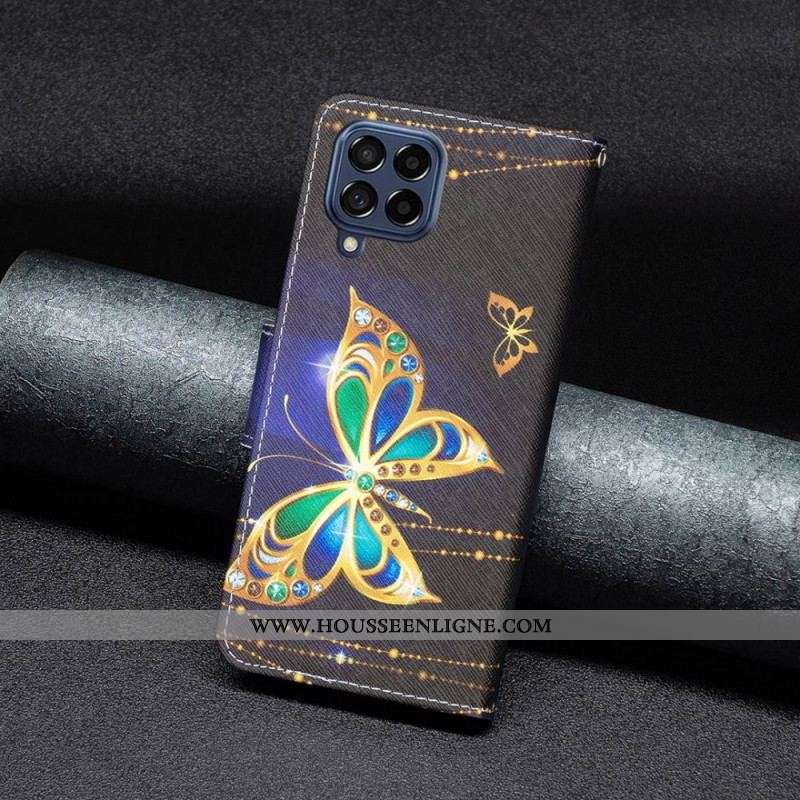 Housse Samsung Galaxy M53 5G Papillon Royal