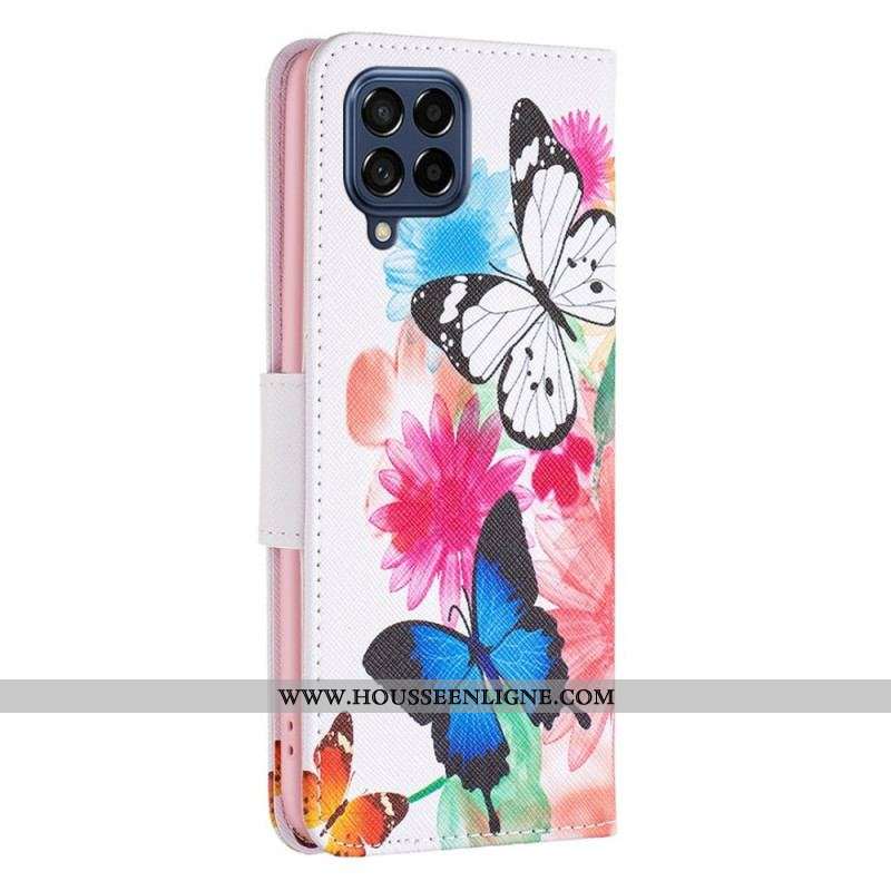 Housse Samsung Galaxy M53 5G Papillons Papillons