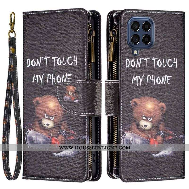 Housse Samsung Galaxy M53 5G Portefeuille Ours