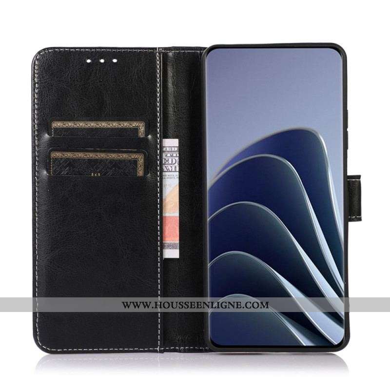 Housse Samsung Galaxy M53 5G Style Cuir et Coutures