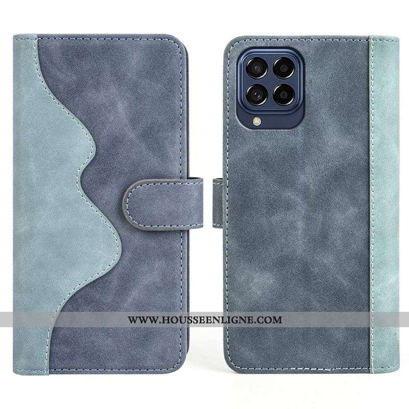 Housse Samsung Galaxy M53 5G Style cuir Vague