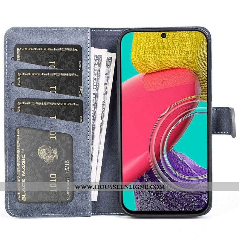 Housse Samsung Galaxy M53 5G Style cuir Vague