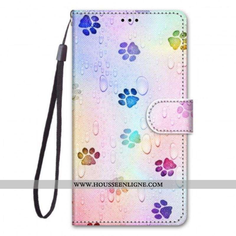 Housse Samsung Galaxy M53 5G Traces de Chat