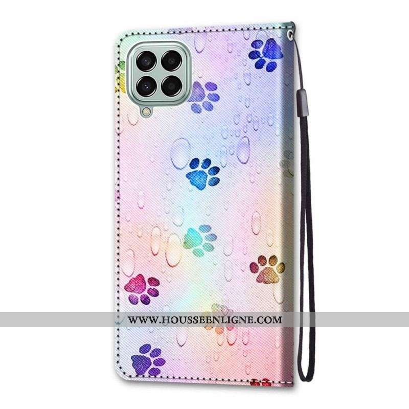 Housse Samsung Galaxy M53 5G Traces de Chat