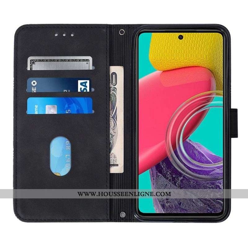 Housse Samsung Galaxy M53 5G Triangles à Bandoulière