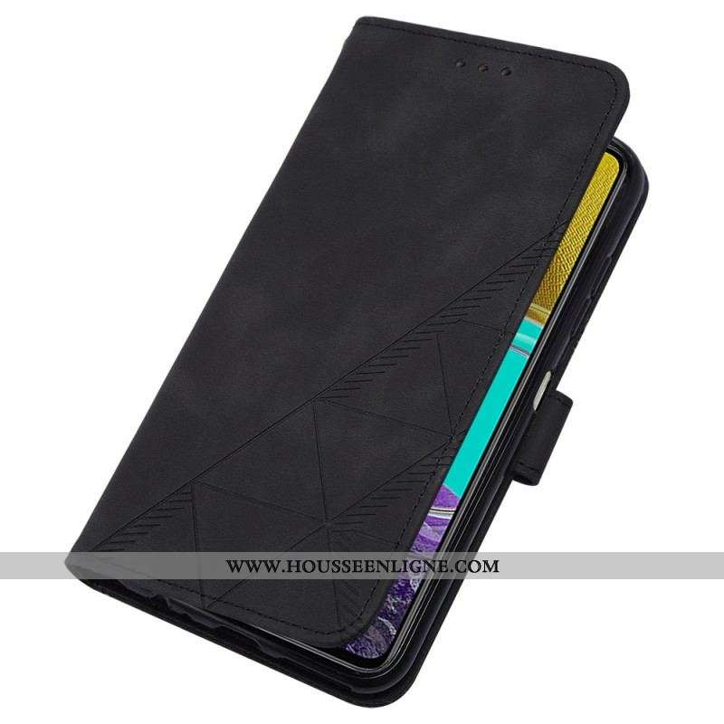 Housse Samsung Galaxy M53 5G Triangles à Bandoulière