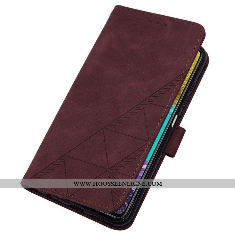 Housse Samsung Galaxy M53 5G Triangles à Lanière