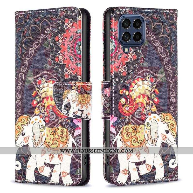 Housse Samsung Galaxy M53 5G Éléphant Indien