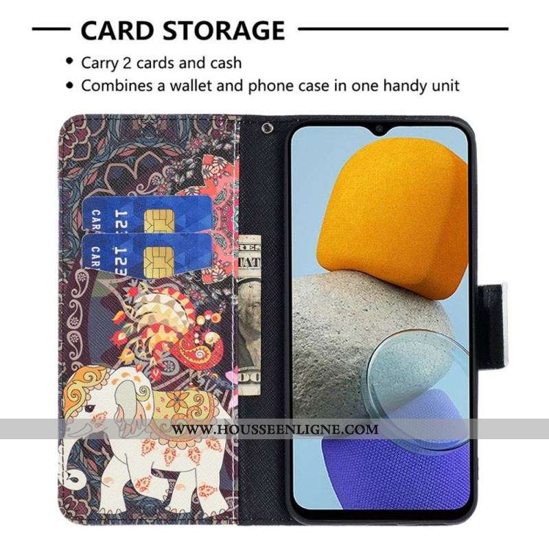 Housse Samsung Galaxy M53 5G Éléphant Indien