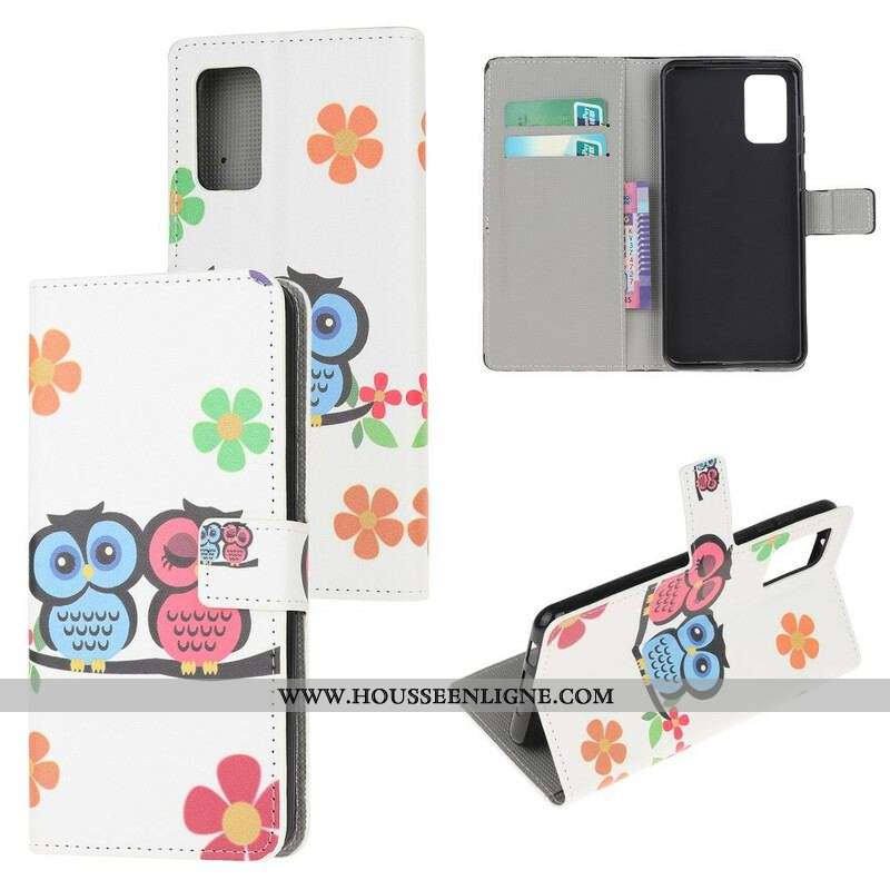 Housse Samsung Galaxy S20 FE Couple de Hiboux