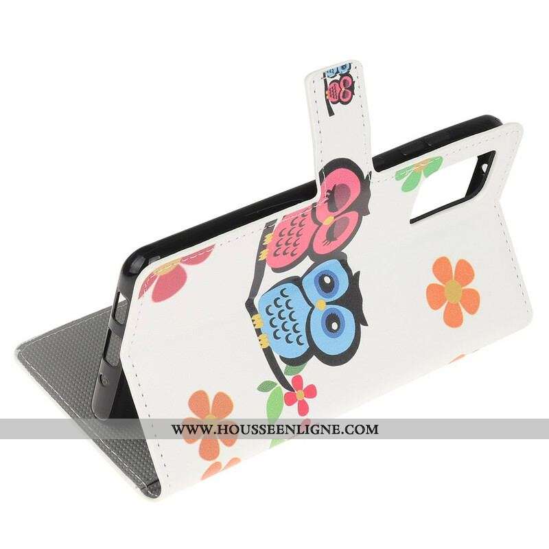 Housse Samsung Galaxy S20 FE Couple de Hiboux
