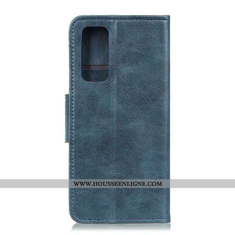 Housse Samsung Galaxy S20 FE Effet Cuir Fermoir Réversible