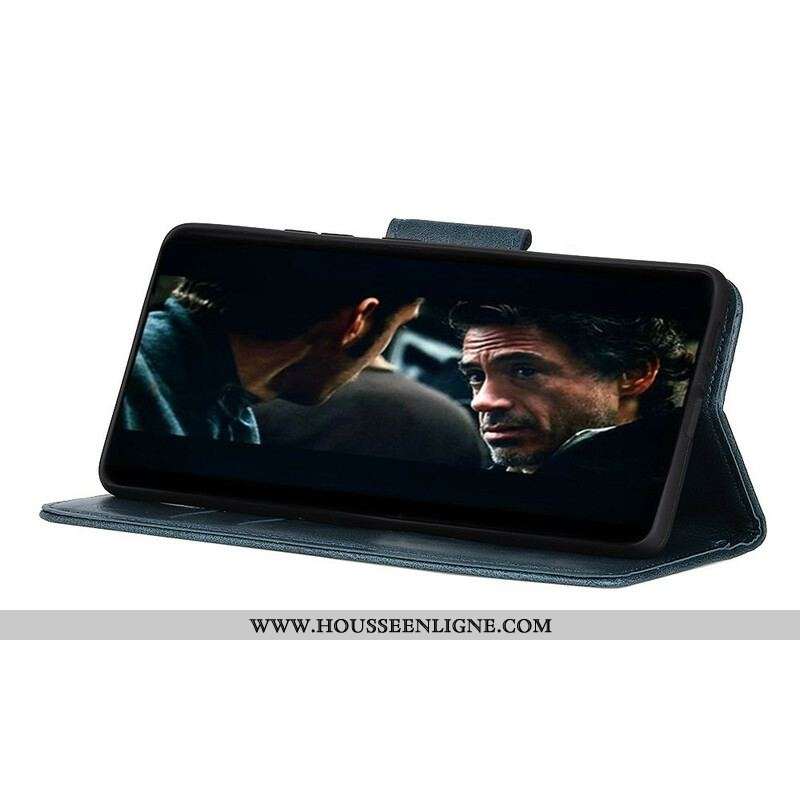 Housse Samsung Galaxy S20 FE Effet Cuir Fermoir Réversible