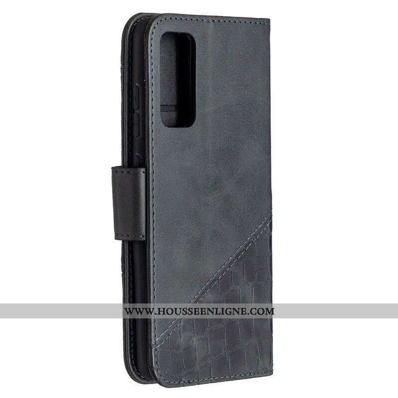 Housse Samsung Galaxy S20 FE Effet Peau de Crocodile Classique