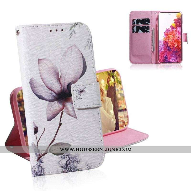 Housse Samsung Galaxy S20 FE Fleur Vieux Rose