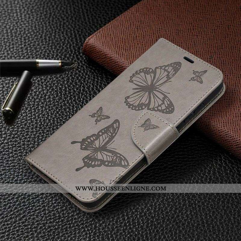Housse Samsung Galaxy S20 FE Les Papillons en Vol avec Lanière