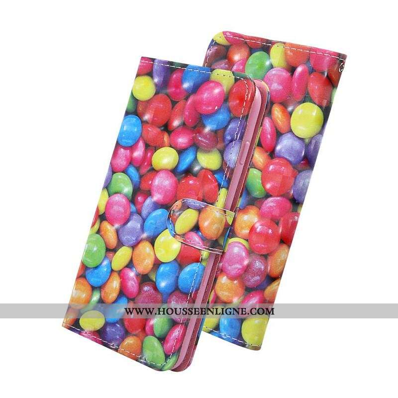 Housse Samsung Galaxy S20 FE Light Spot Bonbons avec Lanière