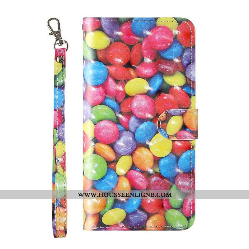 Housse Samsung Galaxy S20 FE Light Spot Bonbons avec Lanière