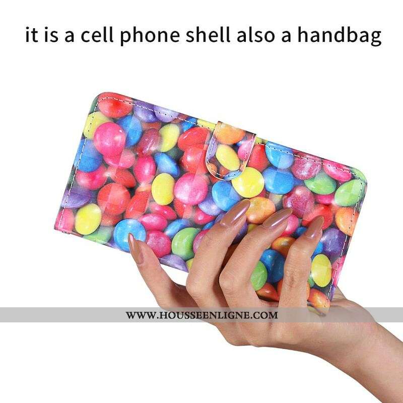 Housse Samsung Galaxy S20 FE Light Spot Bonbons avec Lanière